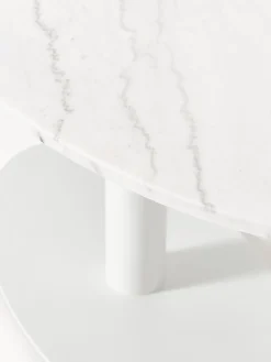 Tavolo ovale in marmo Miley, 180 x 90 cm