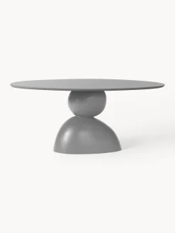 Tavolo ovale Sahra Grey, 180 x 90 cm