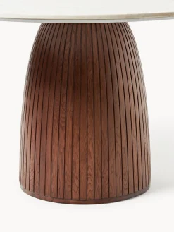 Tavolo rotondo con piano in marmo Nelly, Ø 115 cm