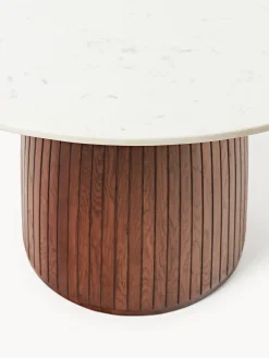 Tavolo rotondo con piano in marmo Nelly, Ø 115 cm