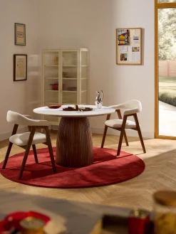 Tavolo rotondo con piano in marmo Nelly, Ø 115 cm
