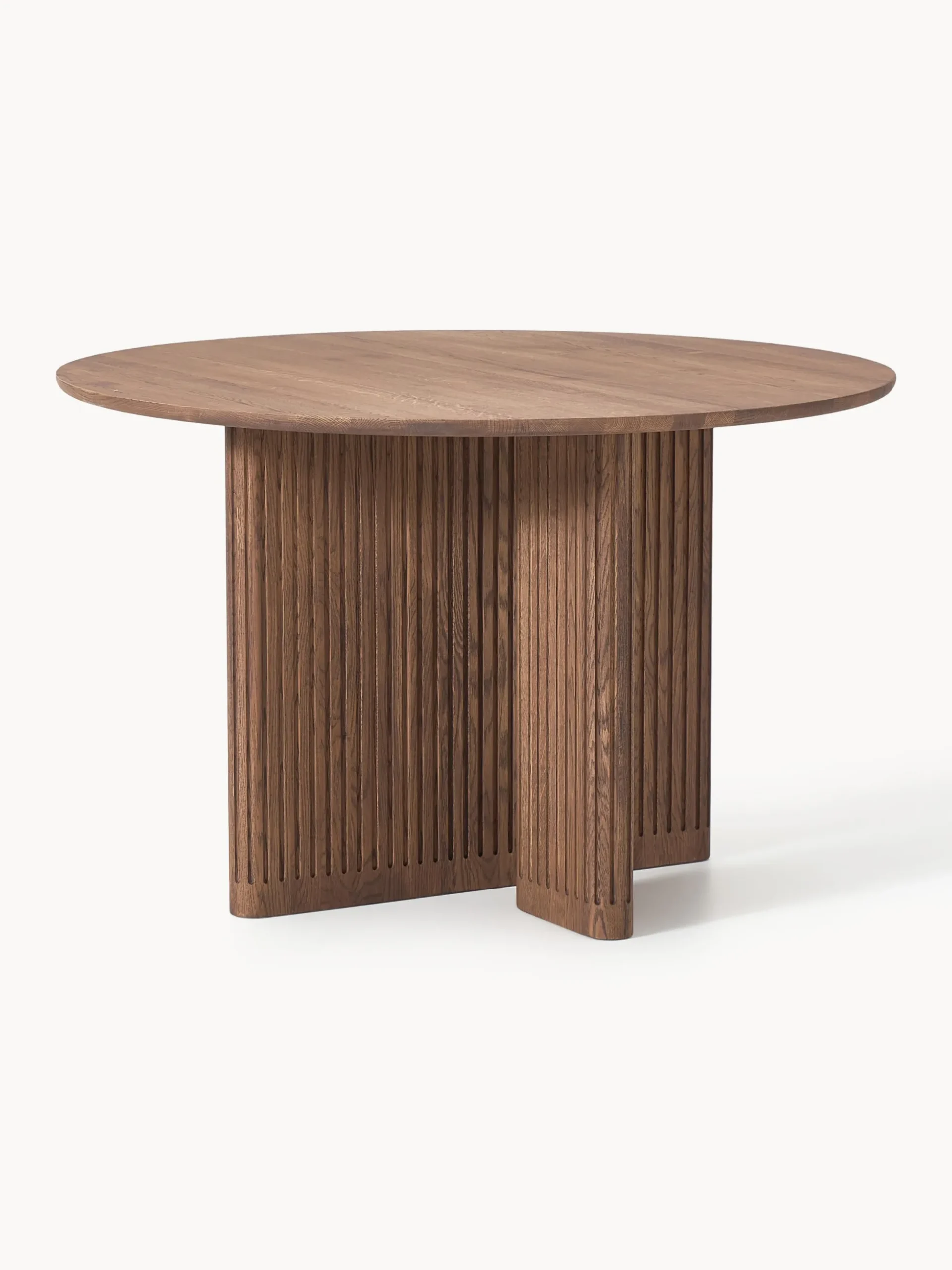Tavolo rotondo in legno di quercia Jolka, Ø 120 cm