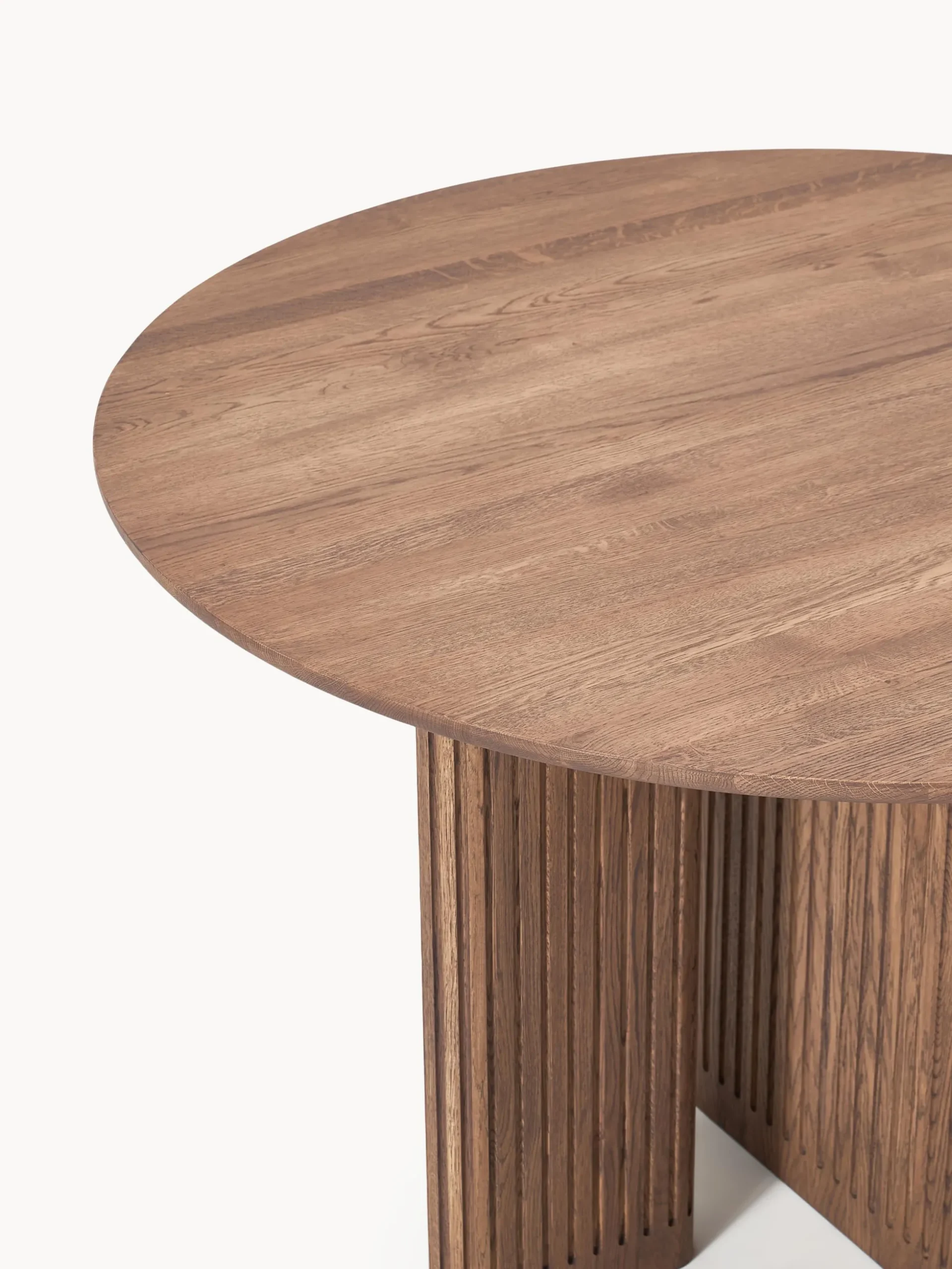 Tavolo rotondo in legno di quercia Jolka, Ø 120 cm