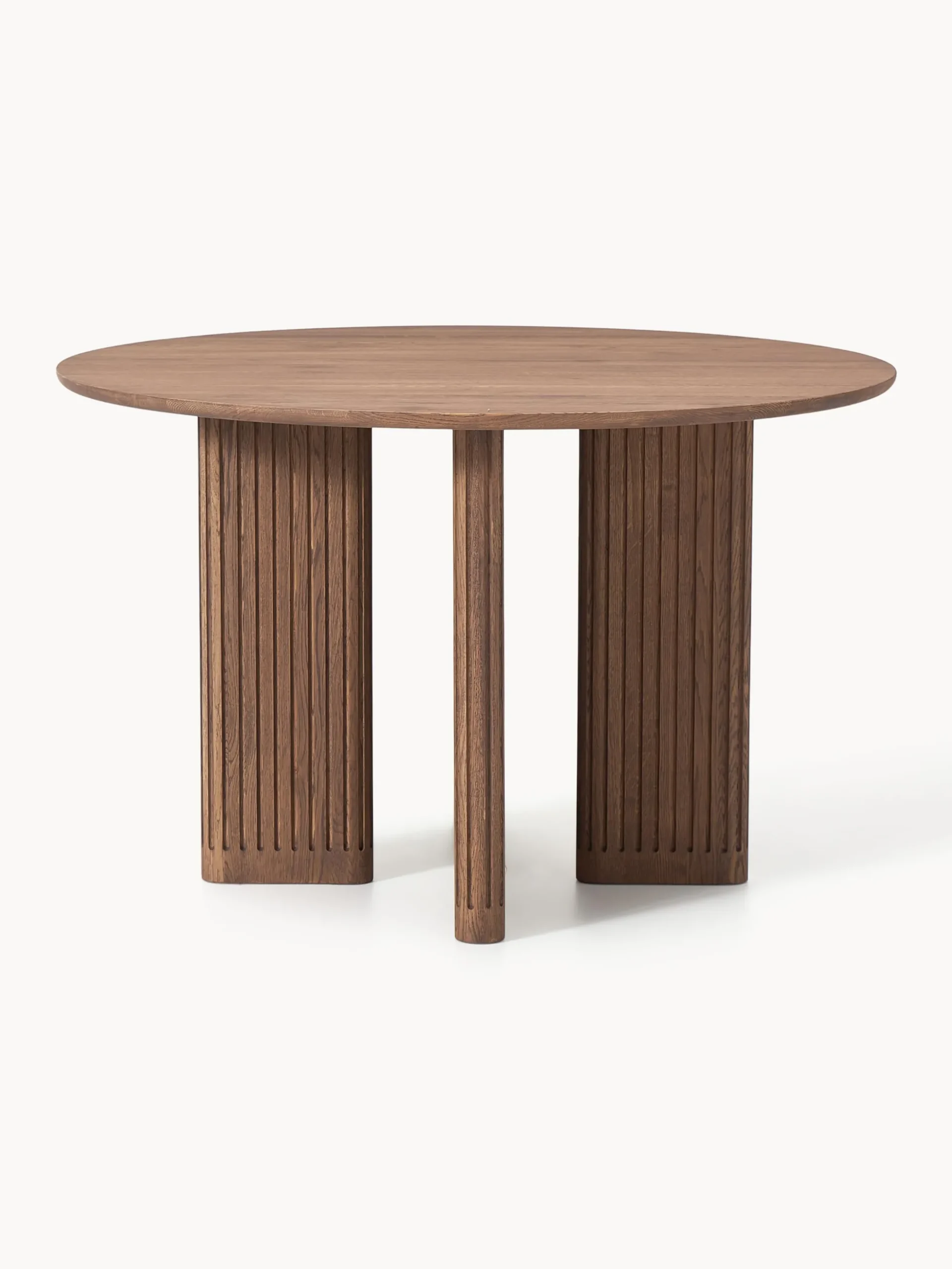 Tavolo rotondo in legno di quercia Jolka, Ø 120 cm