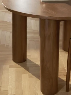 Tavolo rotondo in legno di quercia Ohana, Ø 120 cm