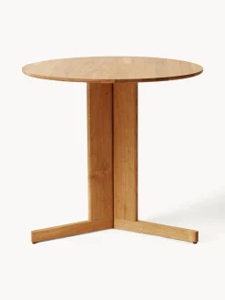 Tavolo rotondo in legno di quercia Trefoil Ø 75 cm