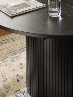 Tavolo allungabile con struttura scanalata Filo, 120 - 160 x 75 cm