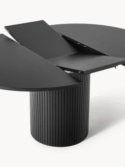 Tavolo allungabile con struttura scanalata Filo, 120 - 160 x 75 cm
