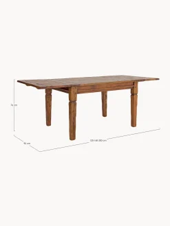 Tavolo allungabile in legno di acacia Chateux, 120 - 200 x 90 cm