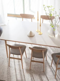 Tavolo allungabile in legno di quercia Fairmount, 220/265 x 95 cm