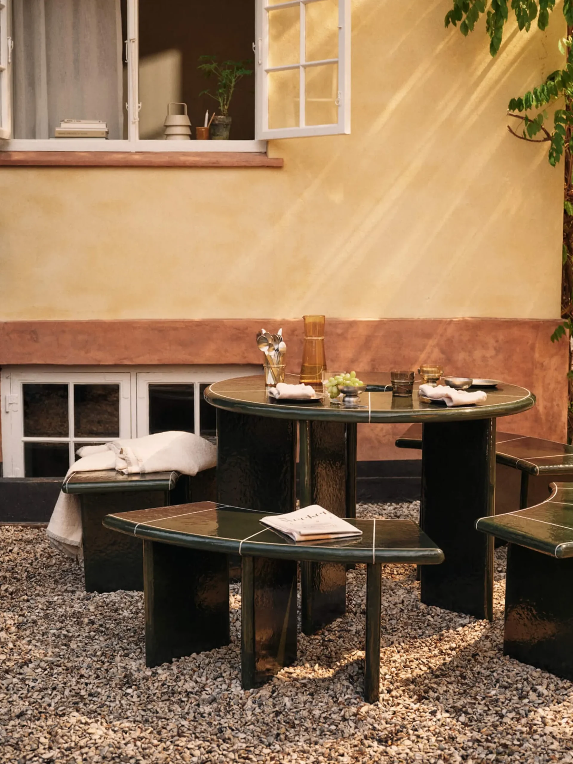 Tavolo da giardino rotondo Deya, Ø 120 cm