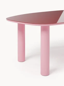 Tavolo organico con piano in vetro Beni, 200 x 110 cm