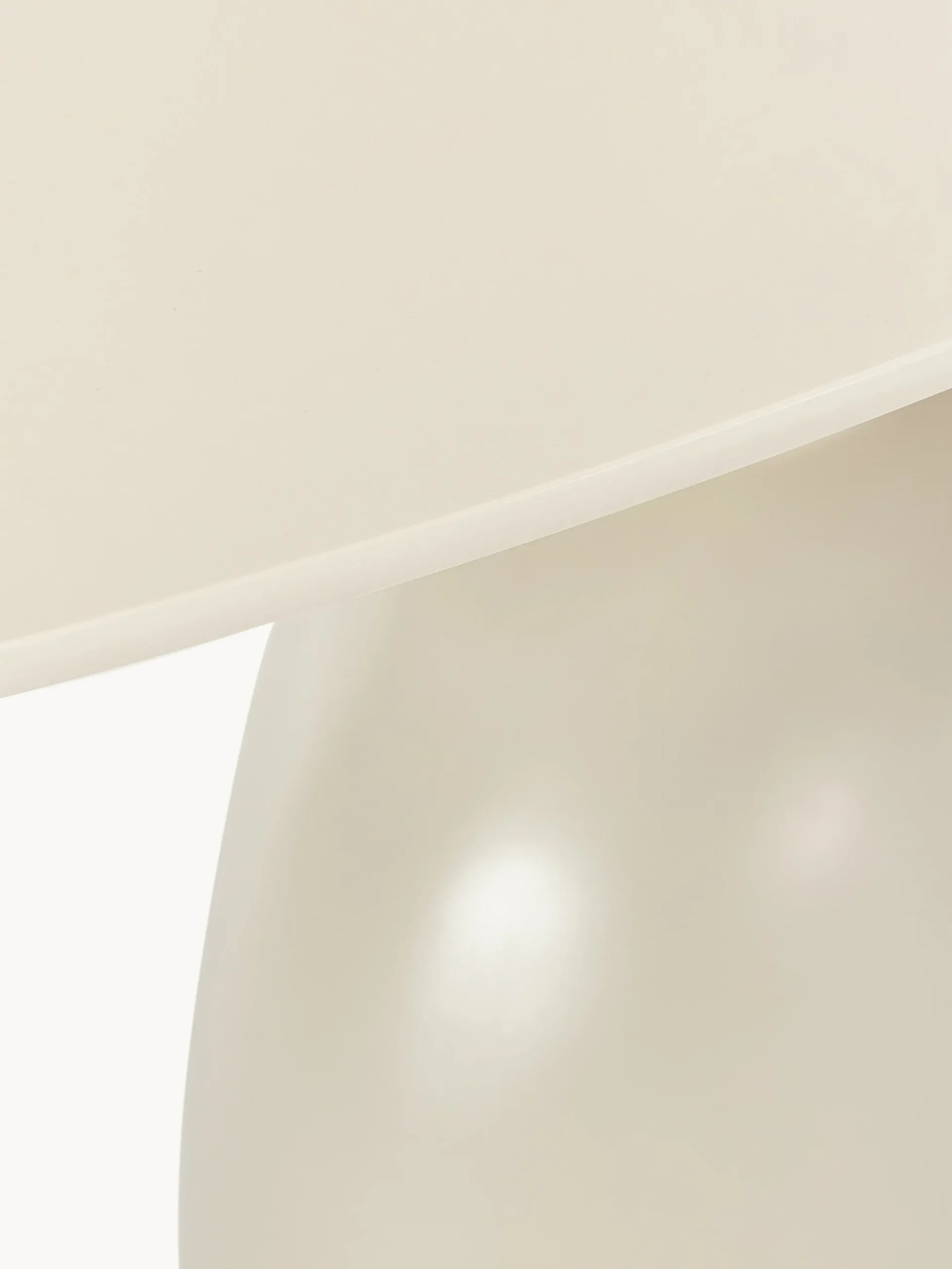 Tavolo ovale beige Sahra, 180 x 90 cm