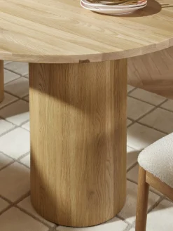 Tavolo ovale in legno di quercia Dunia, varie misure