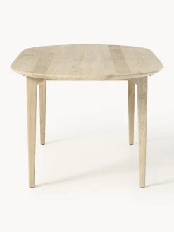 Tavolo ovale in legno di quercia Archie, 200 x 100 cm