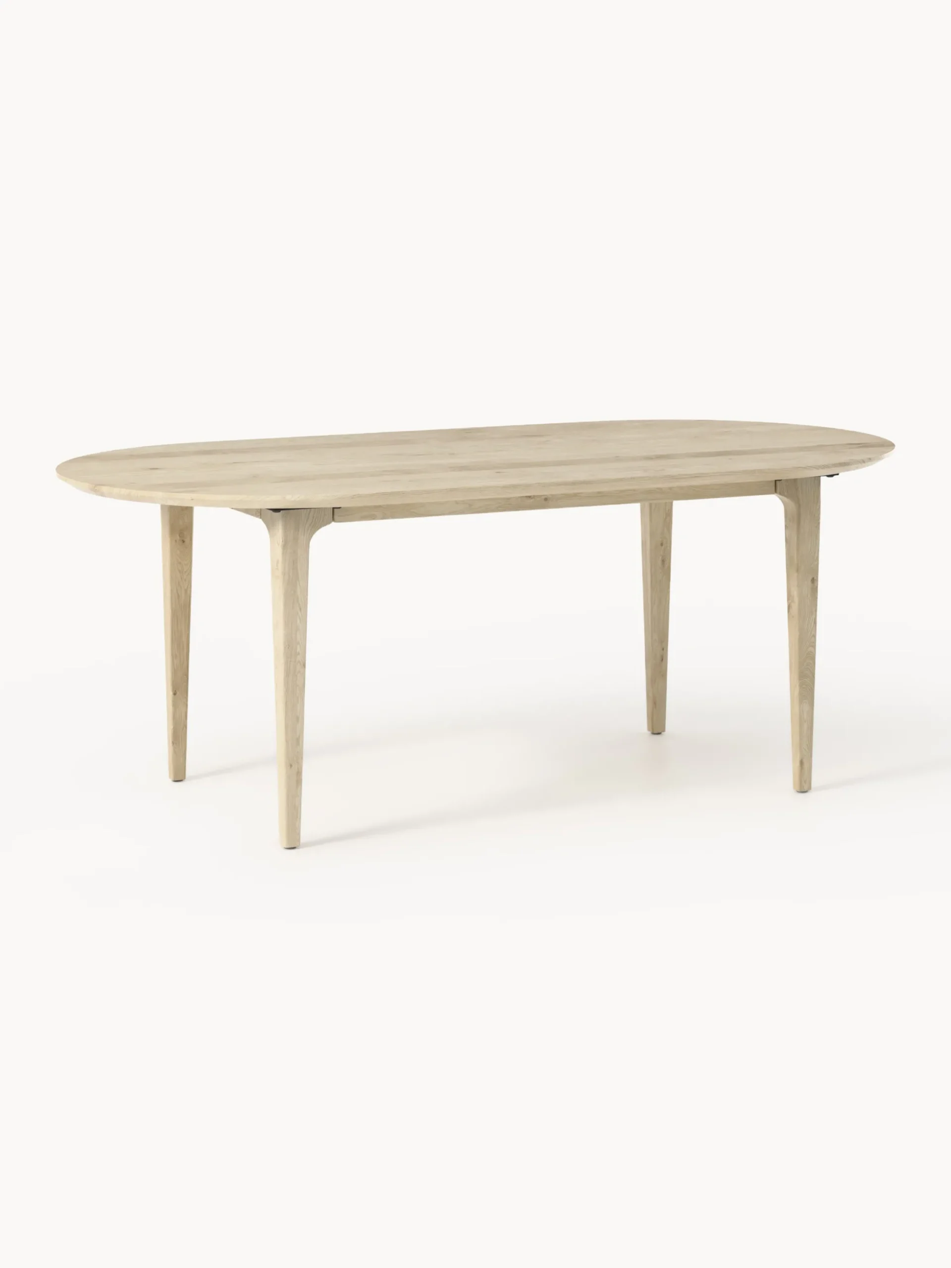 Tavolo ovale in legno di quercia Archie, 200 x 100 cm