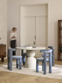 Tavolo rotondo con design organico Sahra, varie misure