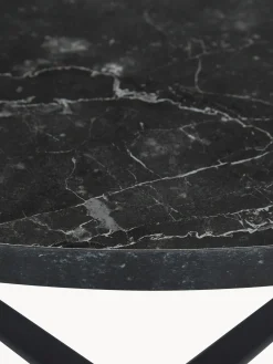 Tavolo rotondo con piano effetto marmo Amble, Ø 110 cm