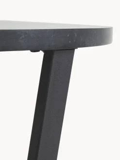 Tavolo rotondo con piano effetto marmo Amble, Ø 110 cm