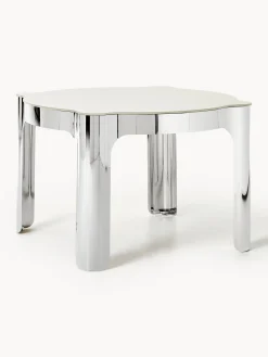 Tavolo rotondo con piano in vetro Georgia, Ø 110 cm