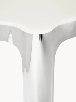 Tavolo rotondo con piano in vetro Georgia, Ø 110 cm