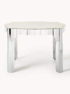 Tavolo rotondo con piano in vetro Georgia, Ø 110 cm