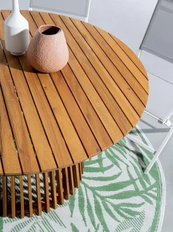 Tavolo rotondo da giardino in legno di acacia Rodano, Ø 120 cm