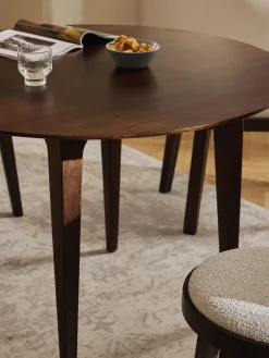 Tavolo rotondo in legno di mango Archie, varie misure
