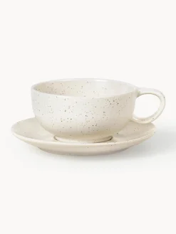 Tazza con piattino fatti a mano Nordic Vanilla