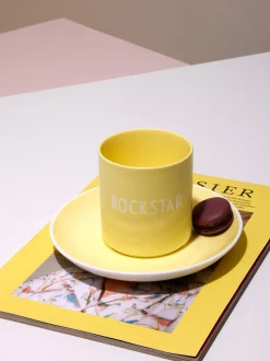 Tazza con scritta Favourite Rockstar