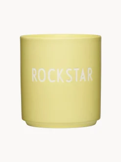 Tazza con scritta Favourite Rockstar