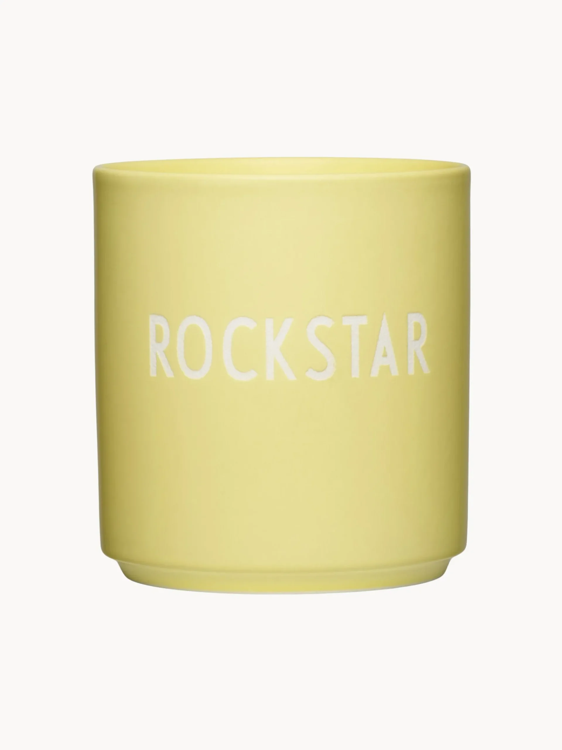 Tazza con scritta Favourite Rockstar