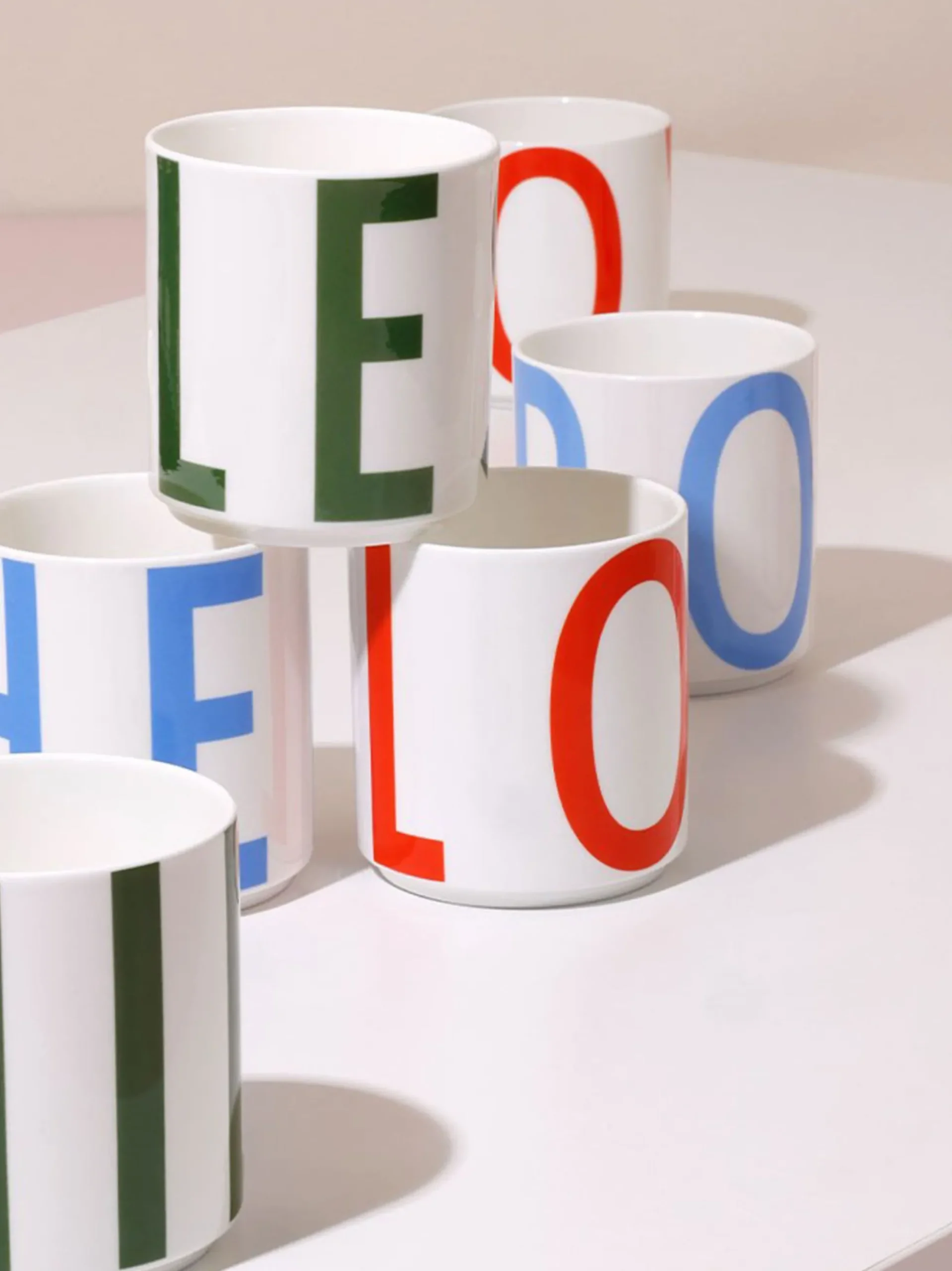 Tazza con scritta Vintage ABC Love