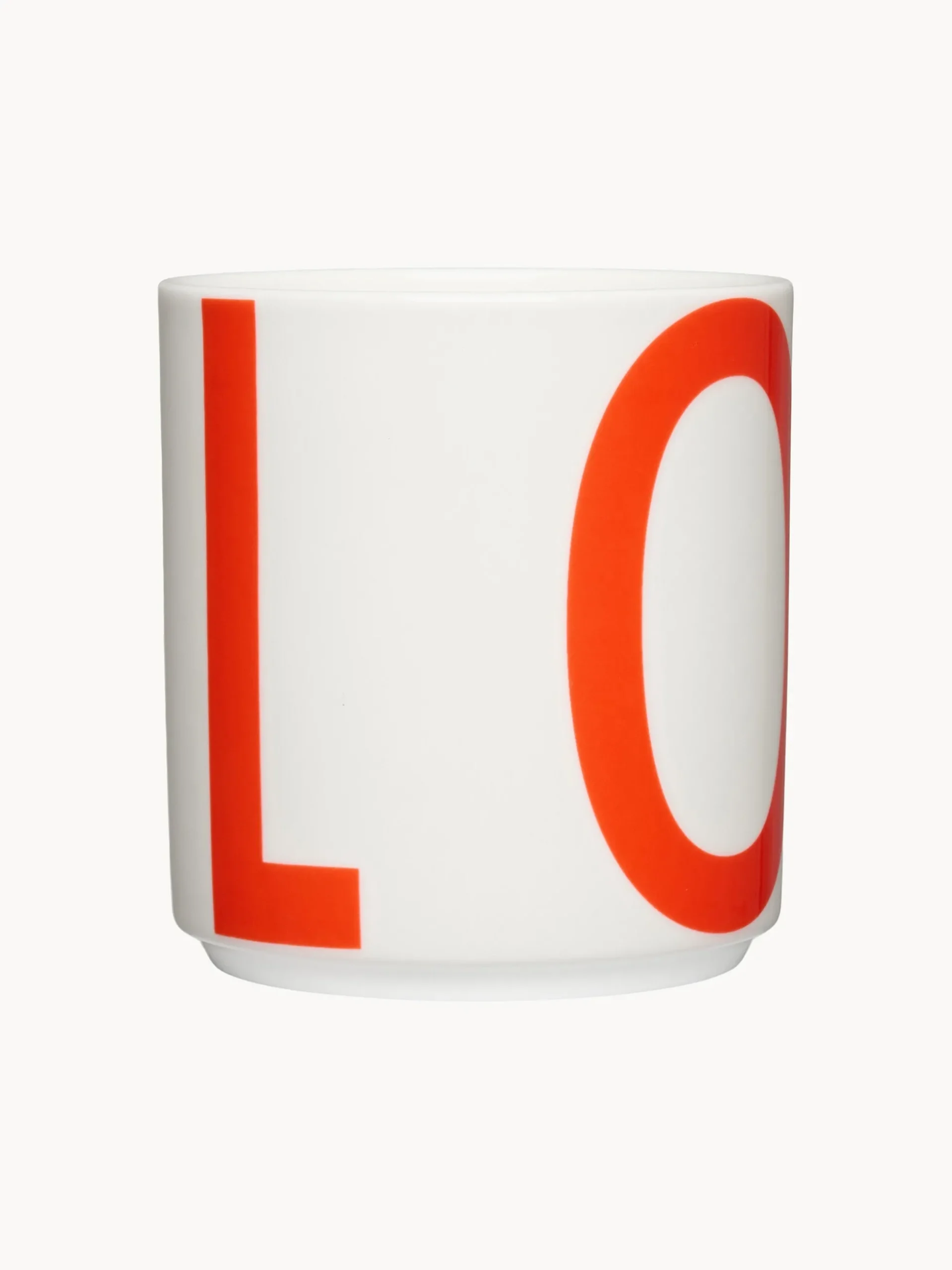 Tazza con scritta Vintage ABC Love