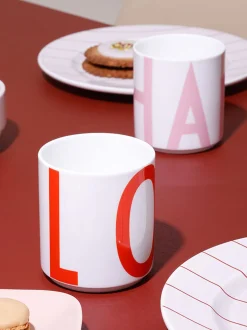 Tazza con scritta Vintage ABC Love
