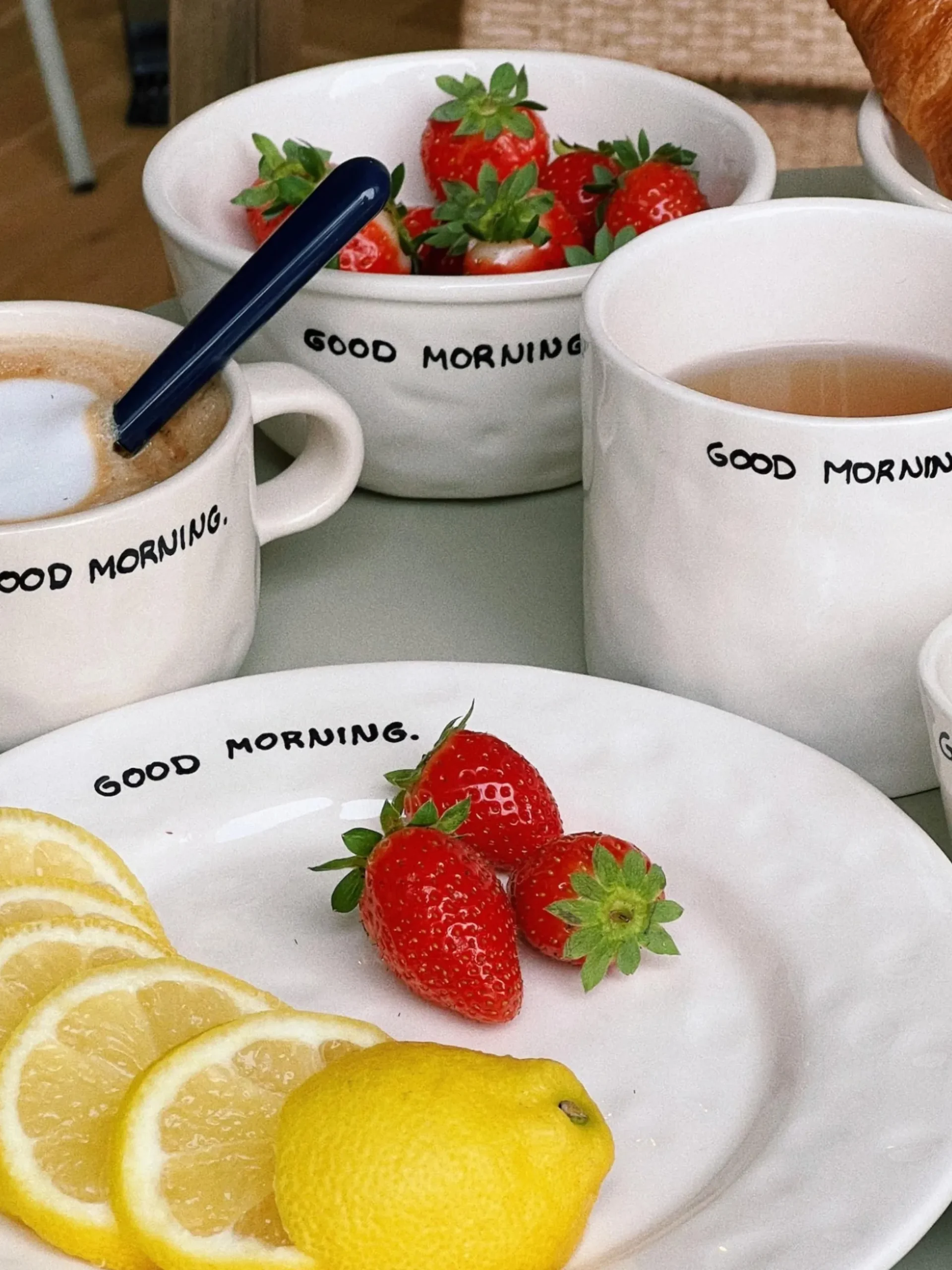 Tazza dipinta a mano Good Morning