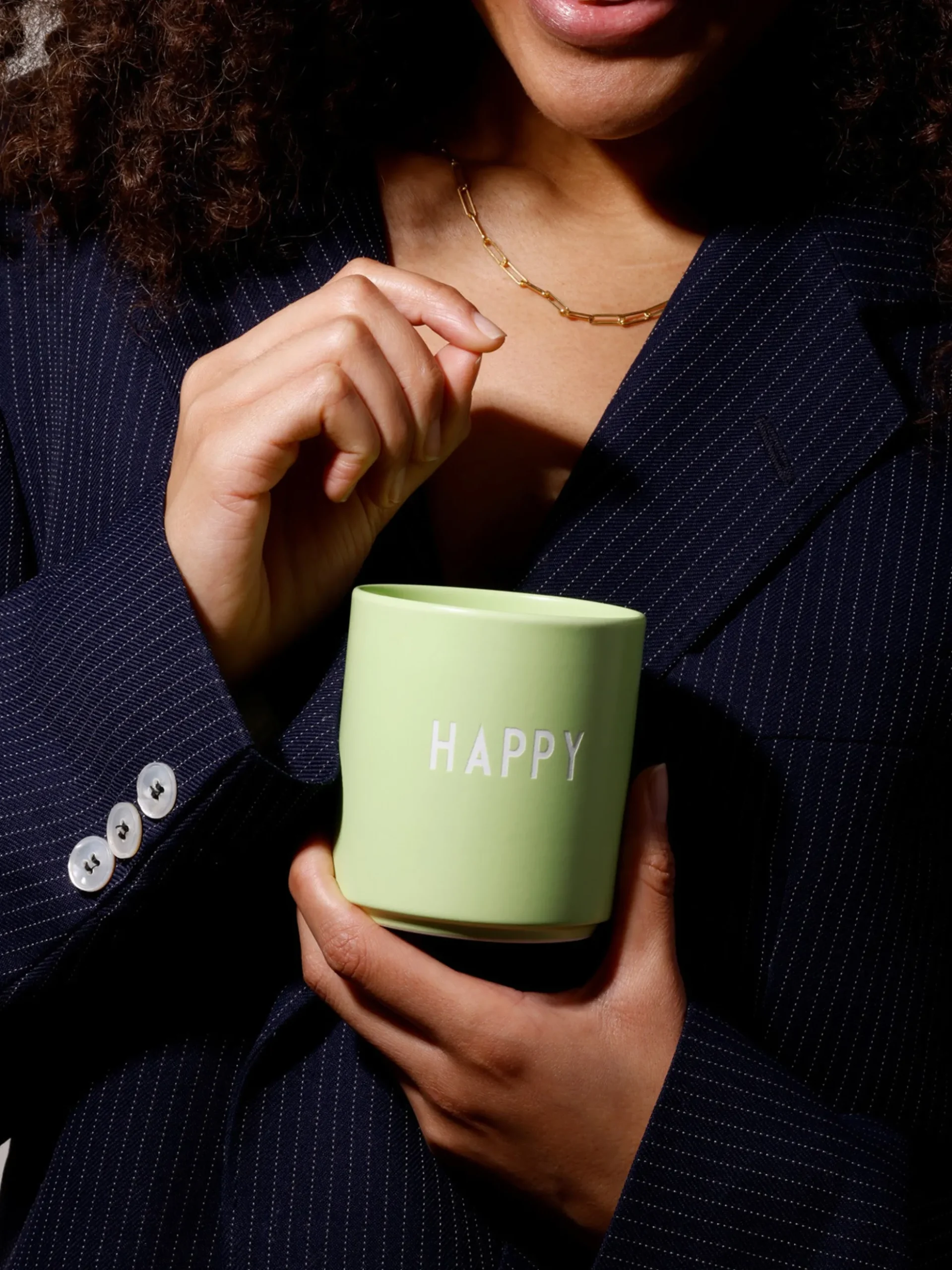 Tazza con scritta Favourite Happy