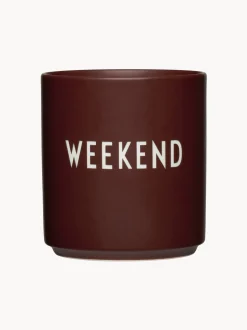 Tazza con scritta Favourite Weekend