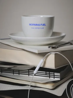 Tazza da caffè con piattino Morning Fuel