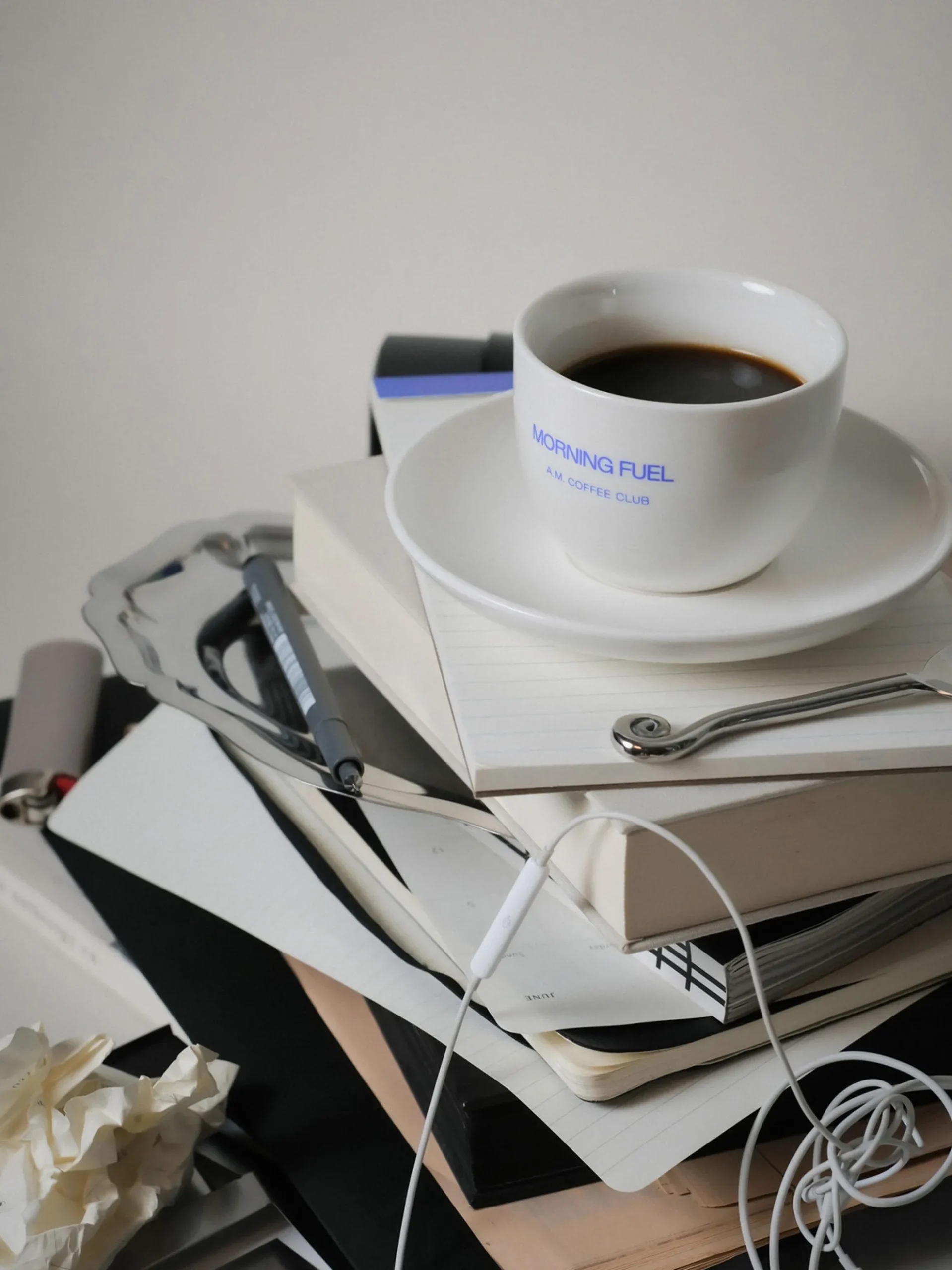 Tazza da caffè con piattino Morning Fuel