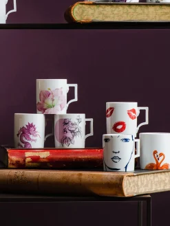 Tazza fatta a mano in porcellana Carol