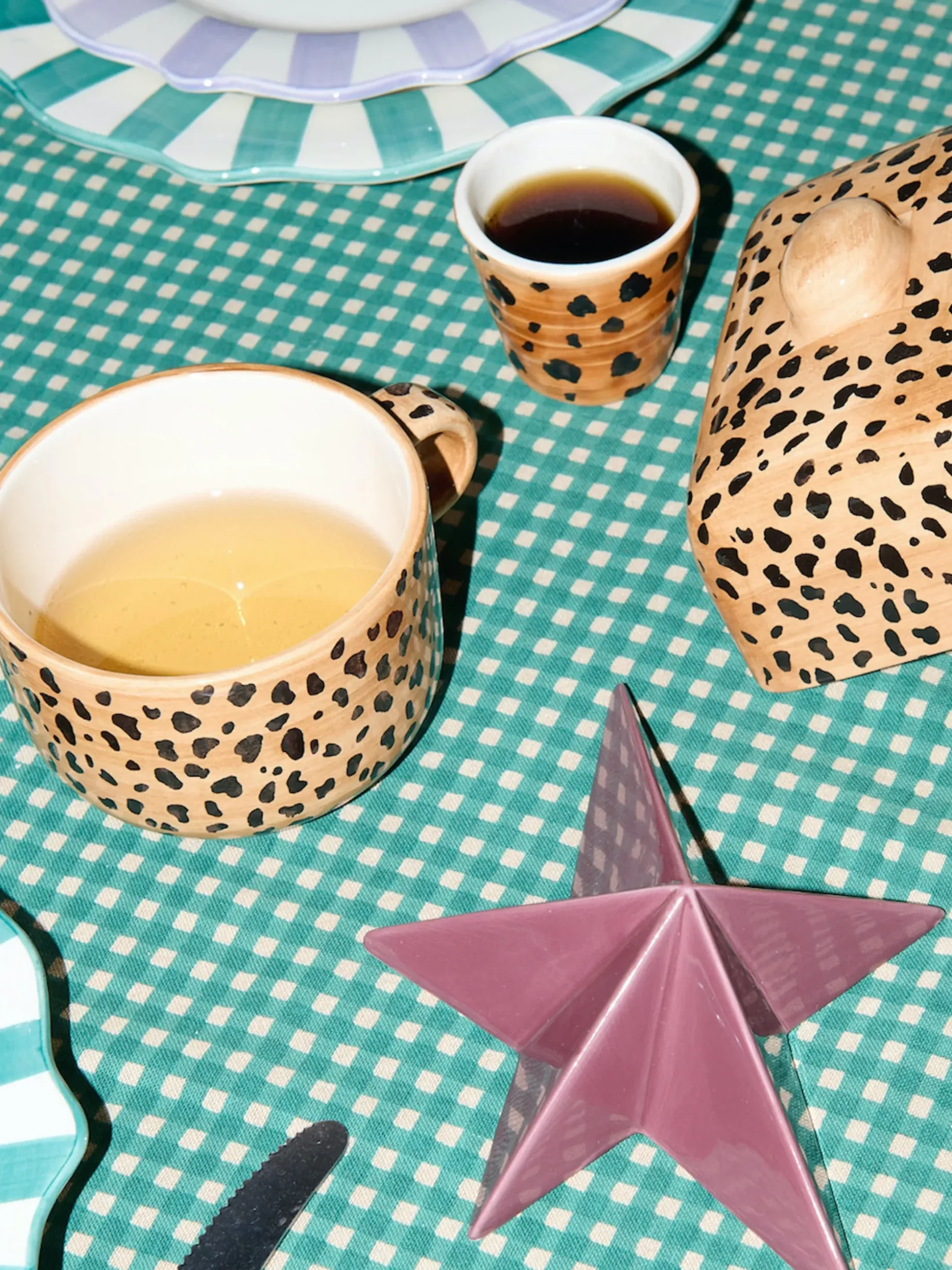 Tazza fatta a mano Leopard