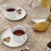 Tazzaina e piattino in porcellana fatti a mano Salt