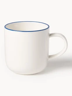 Tazze da caffè con piattino in porcellana Facile 2 pz
