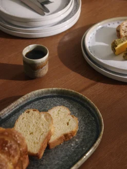 Tazze da caffè fatte a mano con smalto reattivo Danza 4 pz
