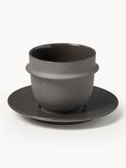 Tazze da caffè porcellana con smalto reattivo Dune 2 pz
