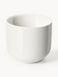 Tazze caffè in porcellana con piattino Nessa 4 pz