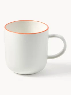 Tazze da caffè con piattino in porcellana Facile 2 pz
