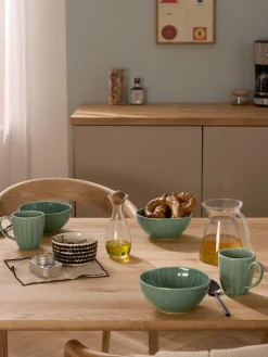 Tazze in porcellana con rilievo Sali 4 pz