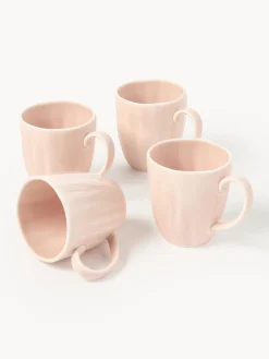 Tazze in porcellana con rilievo Sali 4 pz